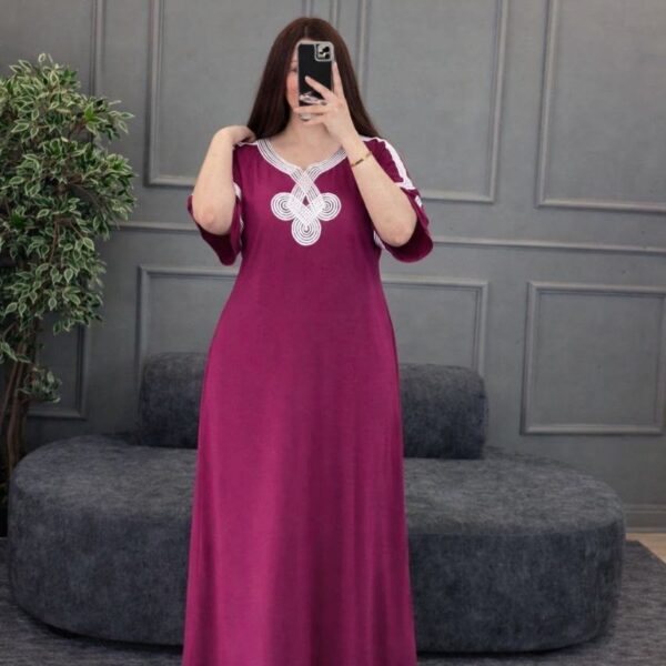 دشداشة طويل خامة فانيلة فري سايز لحد وزن ٨٥ - Image 6