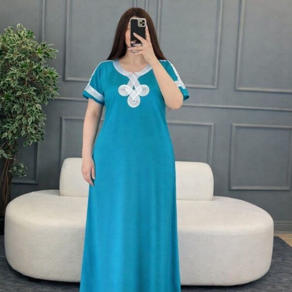 دشداشة طويل خامة فانيلة فري سايز لحد وزن ٨٥ - Image 2