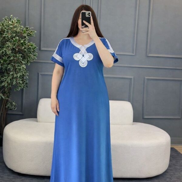 دشداشة طويل خامة فانيلة فري سايز لحد وزن ٨٥ - Image 4