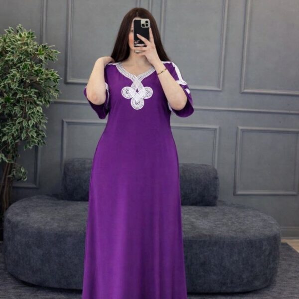 دشداشة طويل خامة فانيلة فري سايز لحد وزن ٨٥ - Image 8