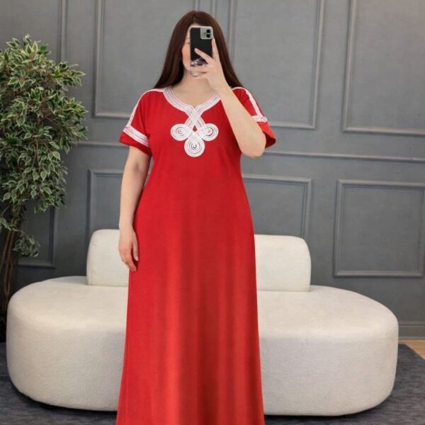 دشداشة طويل خامة فانيلة فري سايز لحد وزن ٨٥ - Image 5