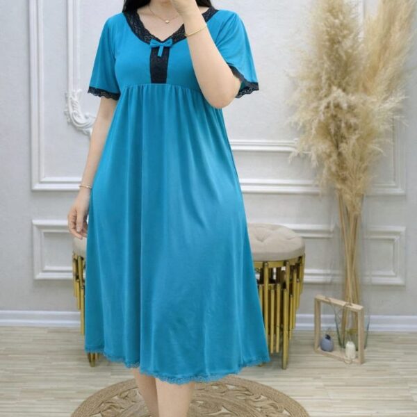 دشداشة قصير خامة فانيلة فري سايز لحد وزن 80 - Image 2