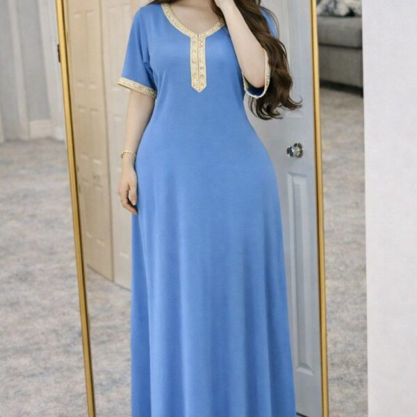 دشداشه فانيله طويله فري سايز يلبس لحد وزن 85 - Image 4