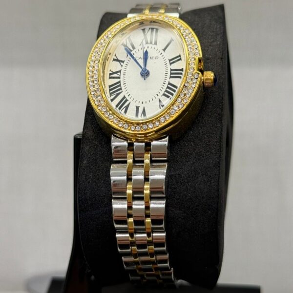 Cartier Baignoire Diamond Bezel Two-Tone Watch - Image 1