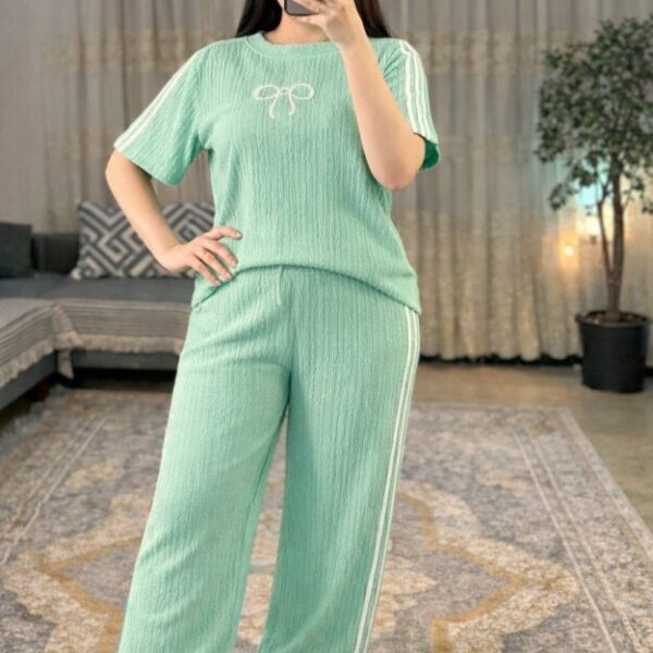 تراك طويل نص ردن الخامة فانيلة كريشة فري سايز يلبس لحد وزن ٨٥ - Image 1