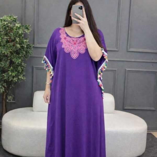 دشداشة طويل الخامة فانيلة زبدة فري سايز يلبس لحد وزن 85