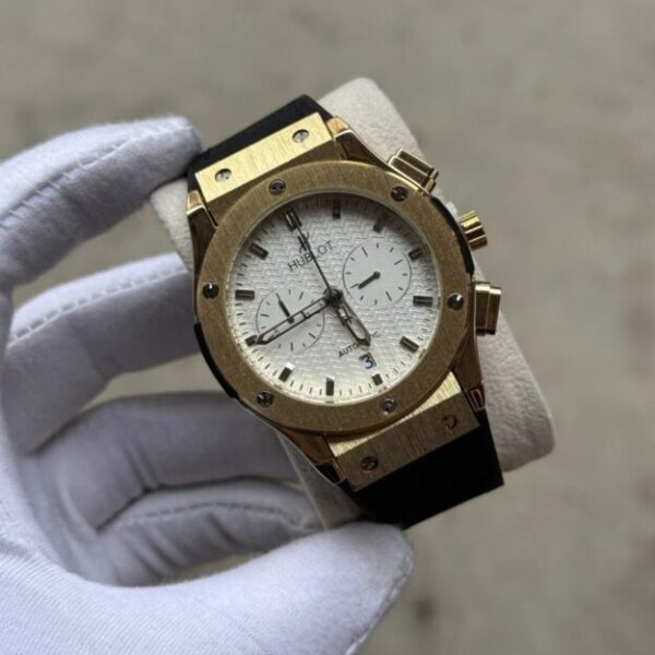 ساعات رجاليه هابلوت جلد شامو