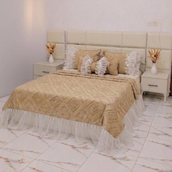 beige bed mattress