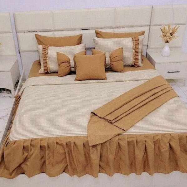 beige bed mattress