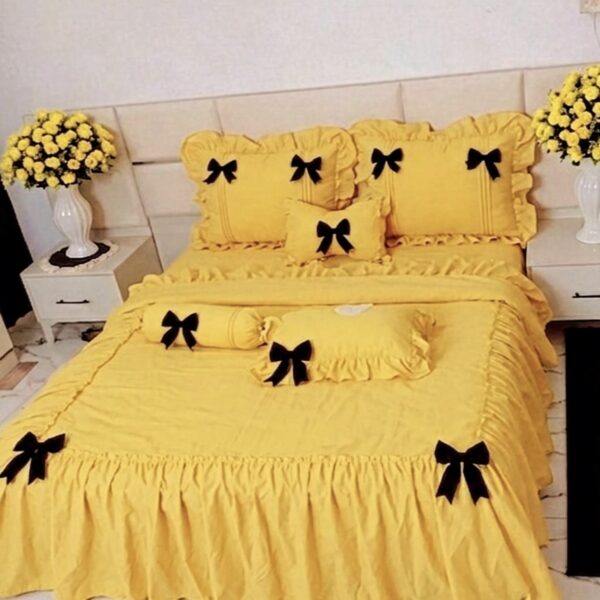 yellow bed mattress