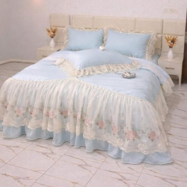 Sky blue bed mattress